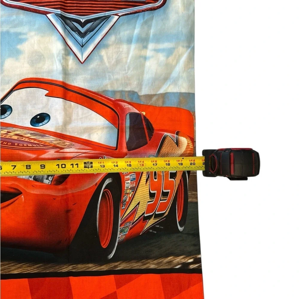 Cars King Size Pillowcase Double Sided Mater and Lightning McQueen Pixar